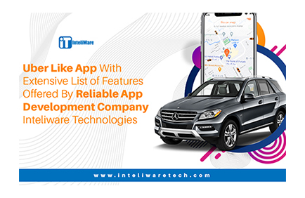 App Featured -UBER CLONE- Offered by Reliable App Development Company Inteliware Technologies